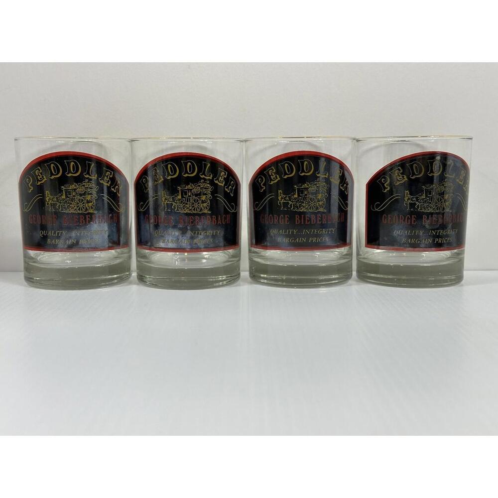 Peddler George Bieberbach Quality Integrity Bargain Prices Drink Glass Barware